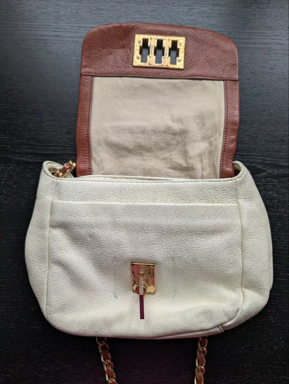 Tory Burch Turn-Lock 2-Way Chain Link Purse - Picture 7 of 12